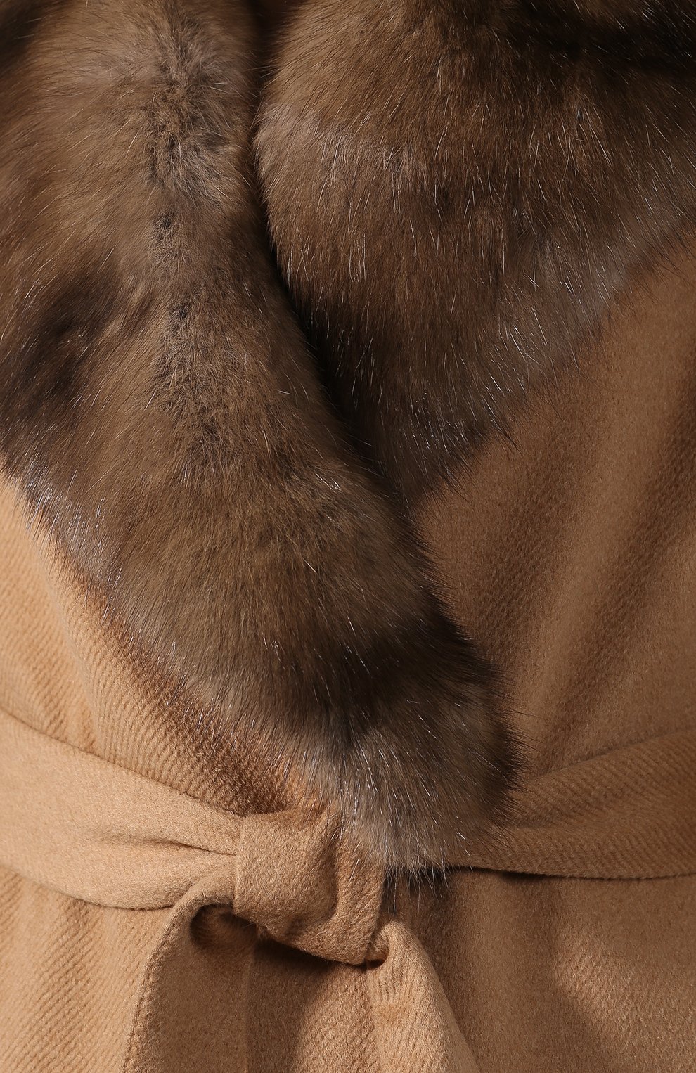 Пальто с меховой отделкой KITON, арт. D48613K02403, фото 5