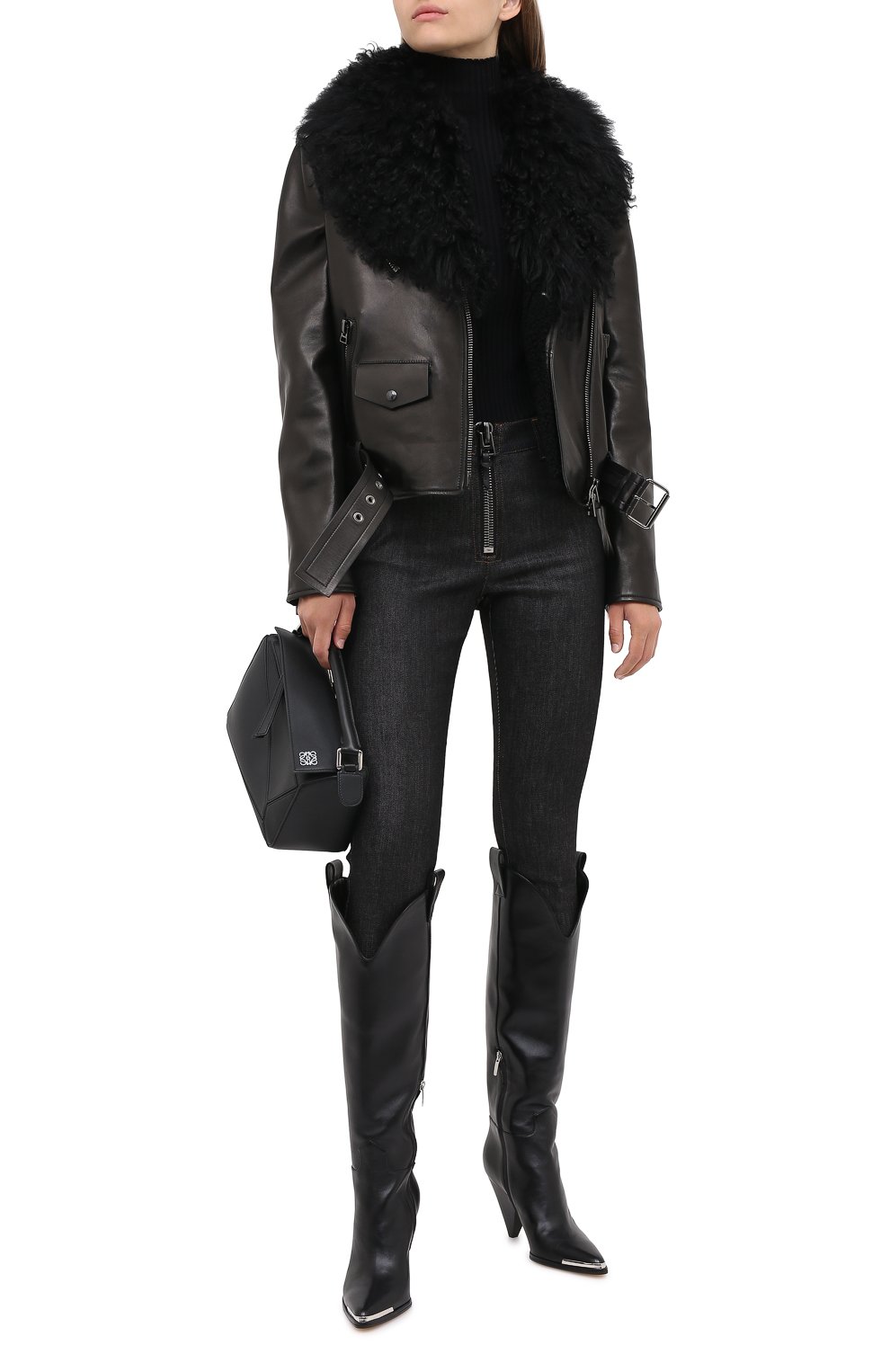 Кожаная куртка TOM FORD, арт. CSF623-FUX127, фото 3