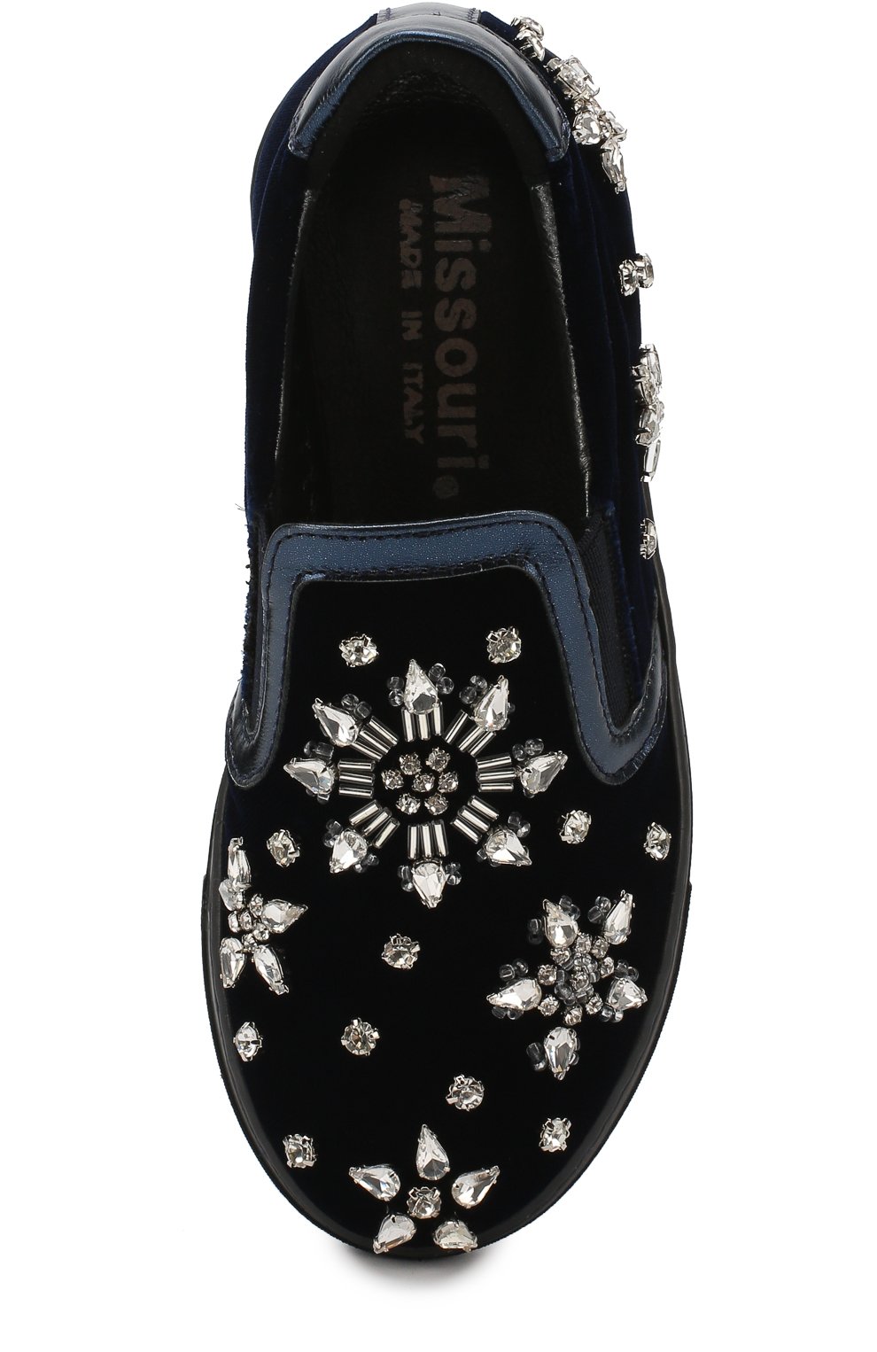 Текстильные слипоны с металлизированной отделкой и кристаллами MISSOURI, арт. 11654/27-30, фото 4