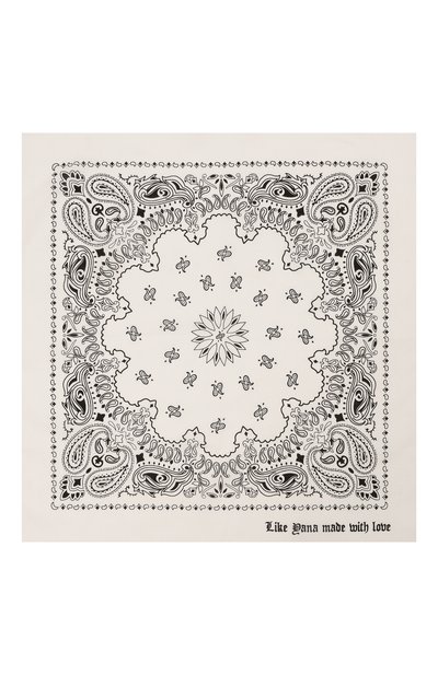 Хлопковый платок LIKE YANA белого цвета по цене 2900 руб., арт. L1-58-015-100, фото 3 Хлопковый платок LIKE YANA, арт. L1-58-015-100, фото 3