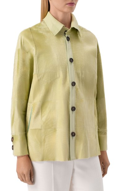 Куртка-рубашка из овчины KITON, арт. D61583K0921H, фото 3