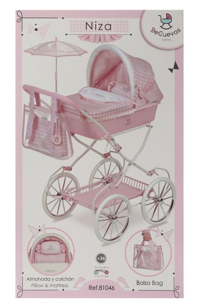 Коляска-люлька для кукол ницца DECUEVAS, арт. 81046, фото 3