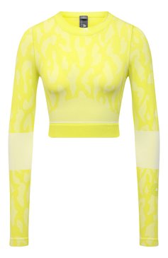 Женский топ ADIDAS BY STELLA MCCARTNEY желтого цвета, арт. GL7583 | Фото 1 (Женское Кросс-КТ: Топ-спорт; Рукава: Длинные; Мате�риал внешний: Синтетический материал; Региональные ограничения белый список (Axapta Mercury): RU; Материал сплава: Проставлено; Стили: Спорт-шик; Драгоценные камни: Проставлено; Длина (для топов): Укороченные; Кросс-КТ: с рукавом)