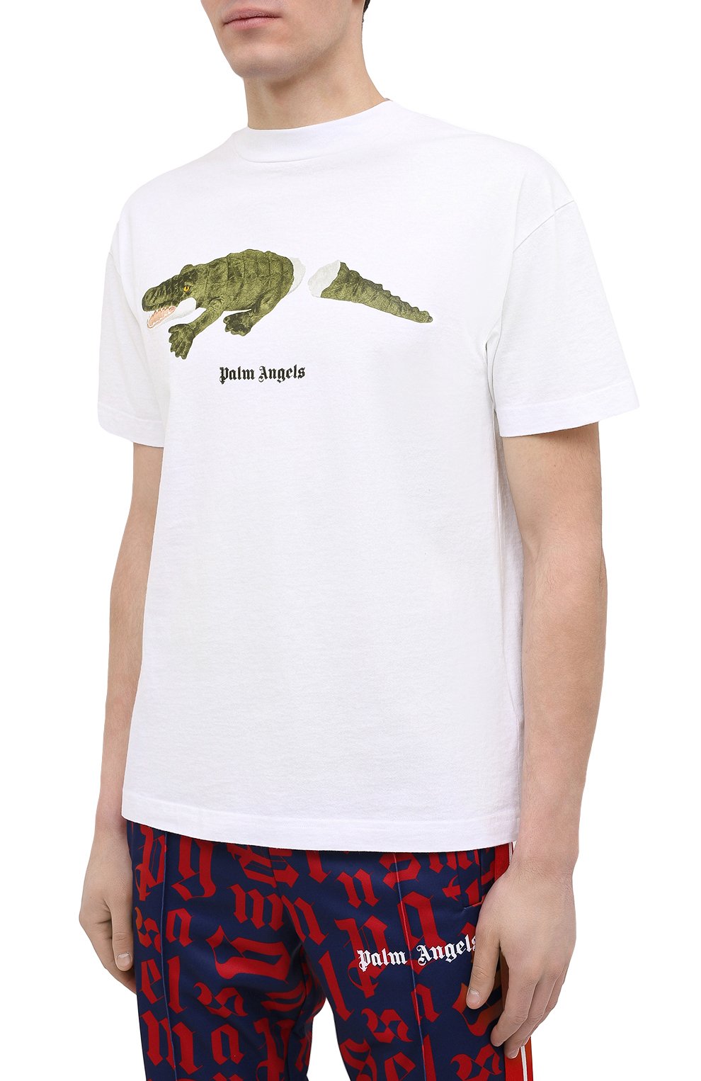 Хлопковая футболка PALM ANGELS, а рт. PMAA001R21JER0020155, фото 3