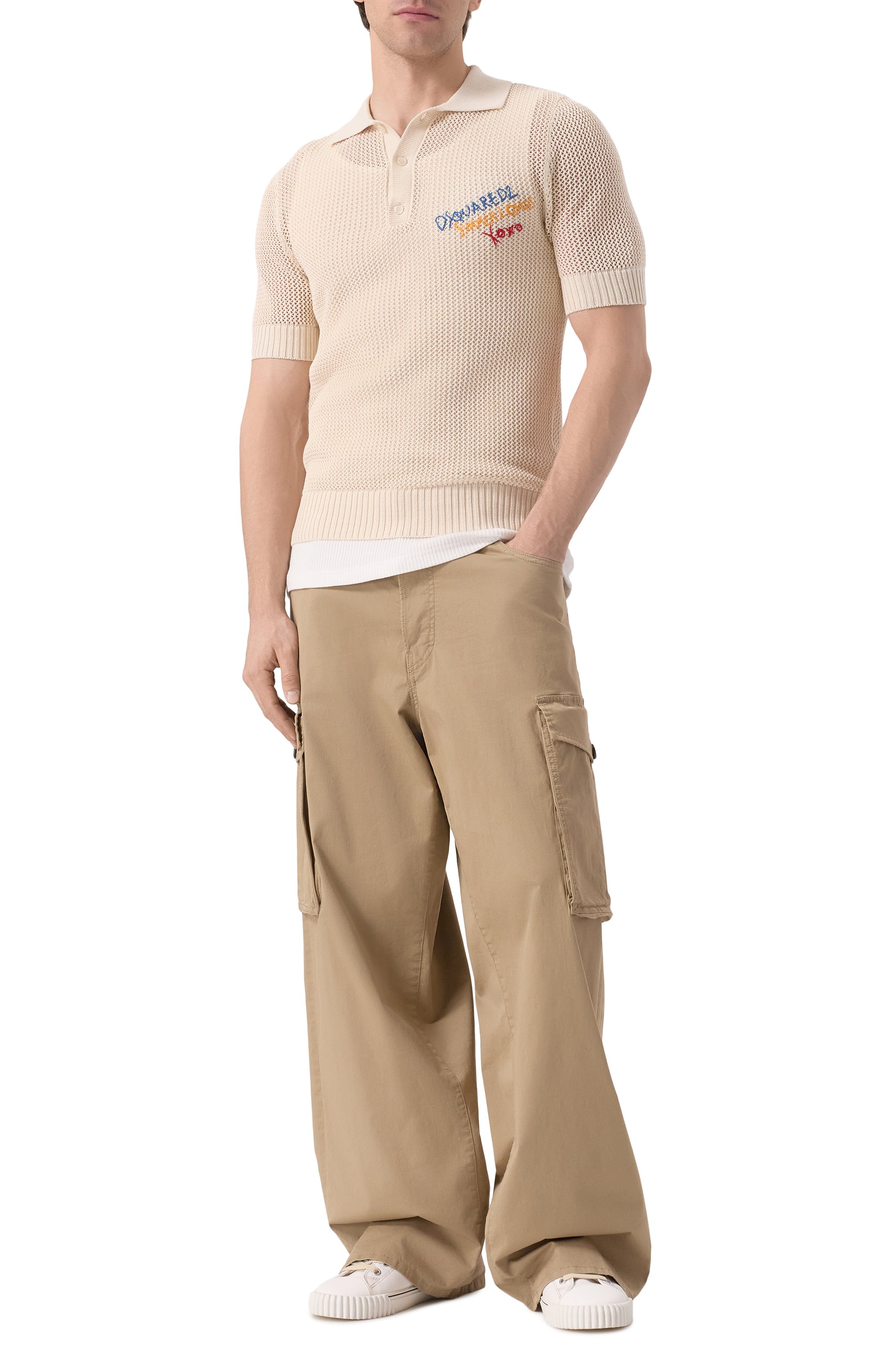 Хлопковое поло DSQUARED2, арт. S78HA0045/D13130, фото 2