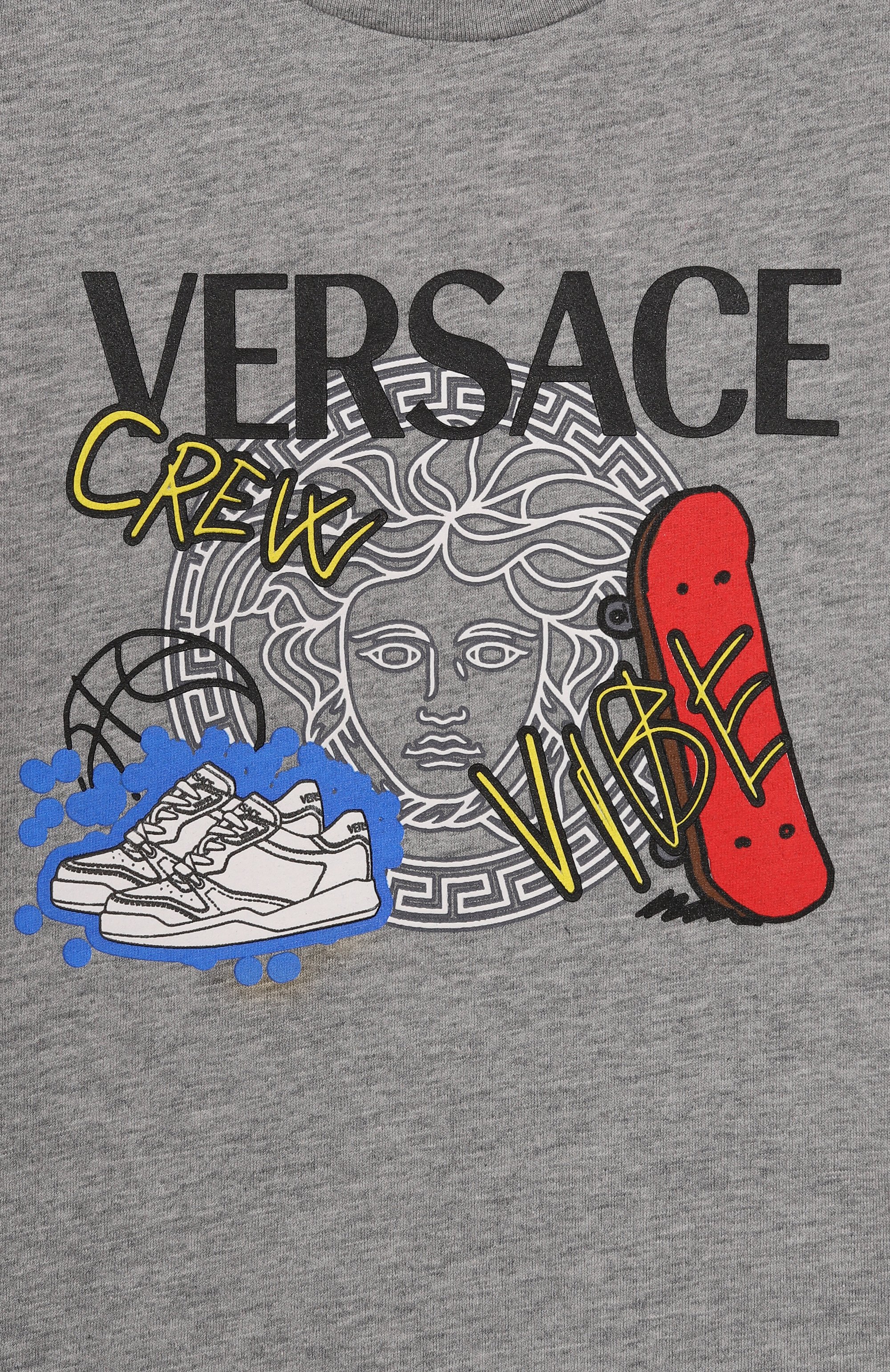 Хлопковая футболка VERSACE, арт. 1018560/1A13244, фото 3