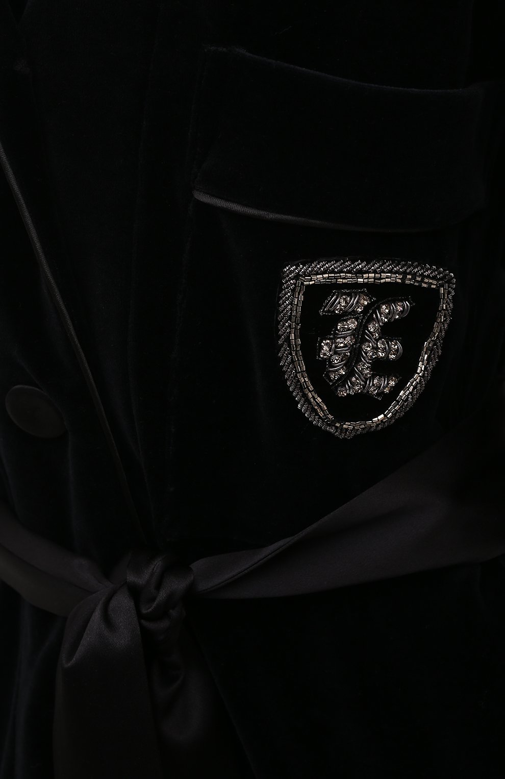 Хлопковый жакет ERMANNO SCERVINO черного цвета по цене 103000 руб., арт. D394I600IGS, фото 5 Хлопковый жакет ERMANNO SCERVINO, арт. D394I600IGS, фото 5