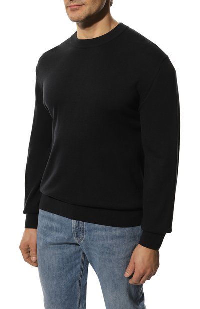 Хлопковый джемпер WINDSOR темно-синего цвета по цене 27700 руб., арт. 13 RICARI0-R 10014762/3XL-6XL, фото 3 Хлопковый джемпер WINDSOR, арт. 13 RICARI0-R 10014762/3XL-6XL, фото 3