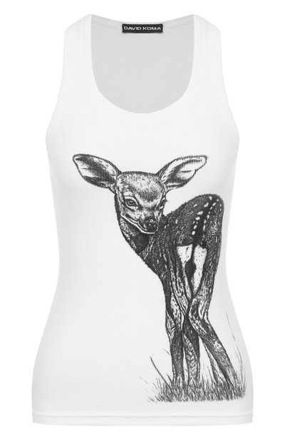 Женская хлопковая майка DAVID KOMA, арт. RE25DK87T