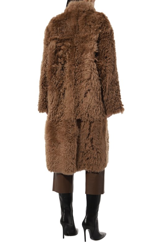 Двусторонняя дубленка из овчины Chaud Studio TIGRADOCOAT22 Коричневый  TIGRADOCOAT22 Фото 4