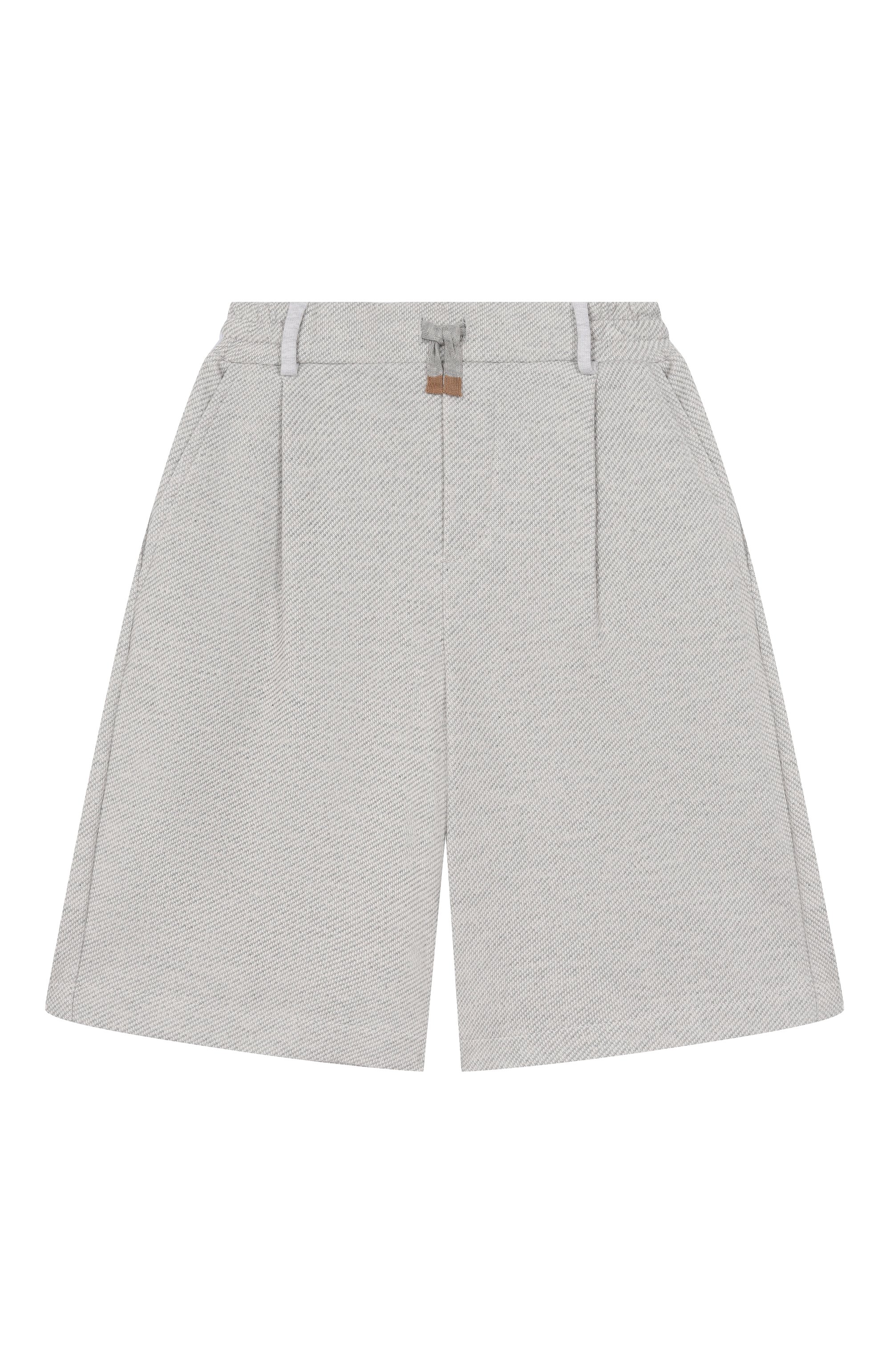 Хлопковые шорты ELEVENTY светло-серого цвета по цене 19500 руб., арт. EY6Q49/J0545_001, фото 1 Хлопковые шорты ELEVENTY, арт. EY6Q49/J0545_001, фото 1