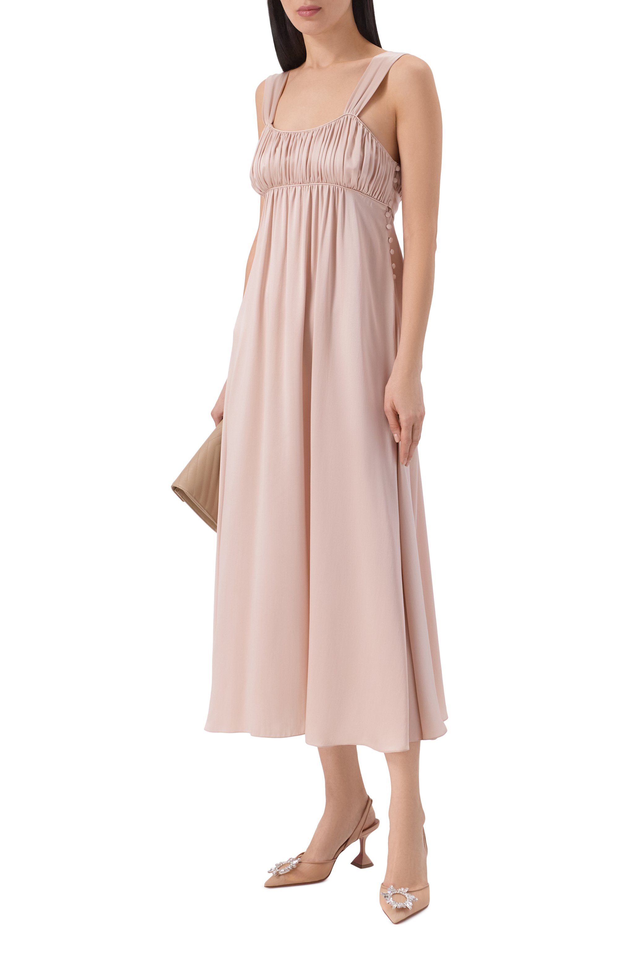 Текстильные туфли begum sling 70 AMINA MUADDI, арт. BEGUM MESH SLING 70/MESH, фото 3