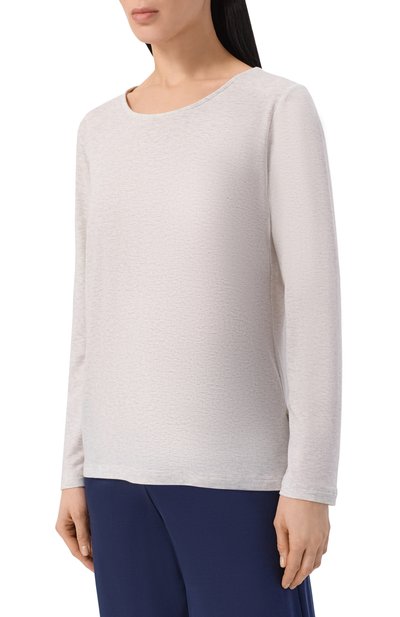 Лонгслив из лиоцелла ZIMMERLI серого цвета по цене 17000 руб., арт. 8010-33005, фото 3 Лонгслив из лиоцелла ZIMMERLI, арт. 8010-33005, фото 3