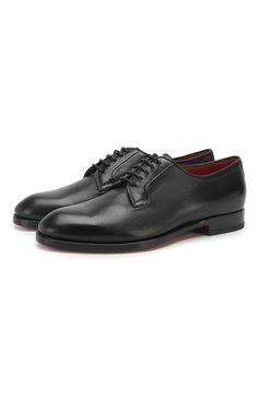 Женская кожаные дерби SANTONI черного цвета, арт. WURV55894BI3RGLYN01 | Фото 1 (Статус проверки: Проверена категория, Проверено; Подошва: Плоская; Каблук высота: Низкий; Материал внутренний: Натуральная кожа; Материал утеплителя: Без утеплителя; Материал сплава: Проставлено, Проверено; Драгоценные камни: Проставлено; Материал внешний: Натуральная кожа; Длина стельки: 23,3, 23,9, 24,3, 24,6, 24,9, 25,3, 25,6, 25,9, 26,3, 26,6, 26,9, 27,2)