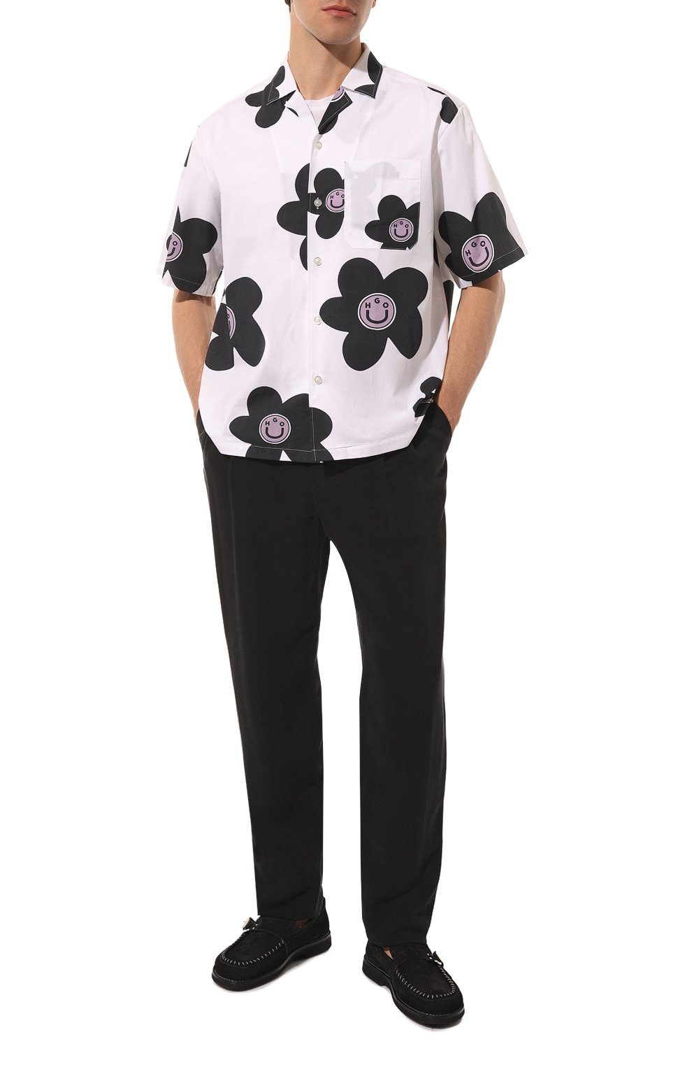 Хлопковая рубашка HUGO, арт. 50513855, фото 2