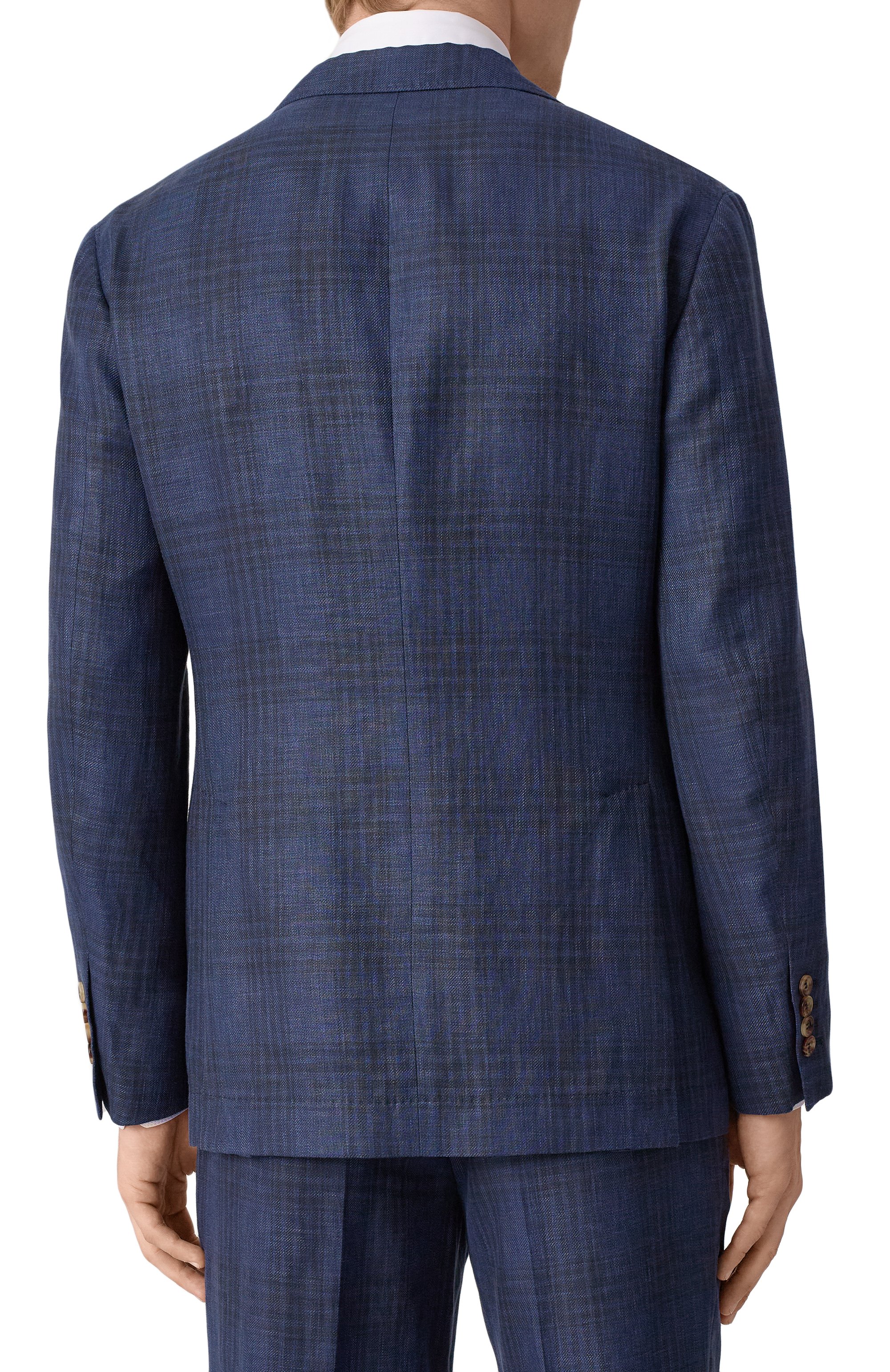 Костюм из шерсти и льна BRUNELLO CUCINELLI темно-синего цвета по цене 721500 руб., арт. MR486LDWH, фото 5 Костюм из шерсти и льна BRUNELLO CUCINELLI, арт. MR486LDWH, фото 5