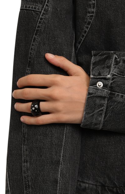 Кольцо COPINE JEWELRY черного цвета по цене 13200 руб., арт. NOIRE, фото 2 Кольцо COPINE JEWELRY, арт. NOIRE, фото 2