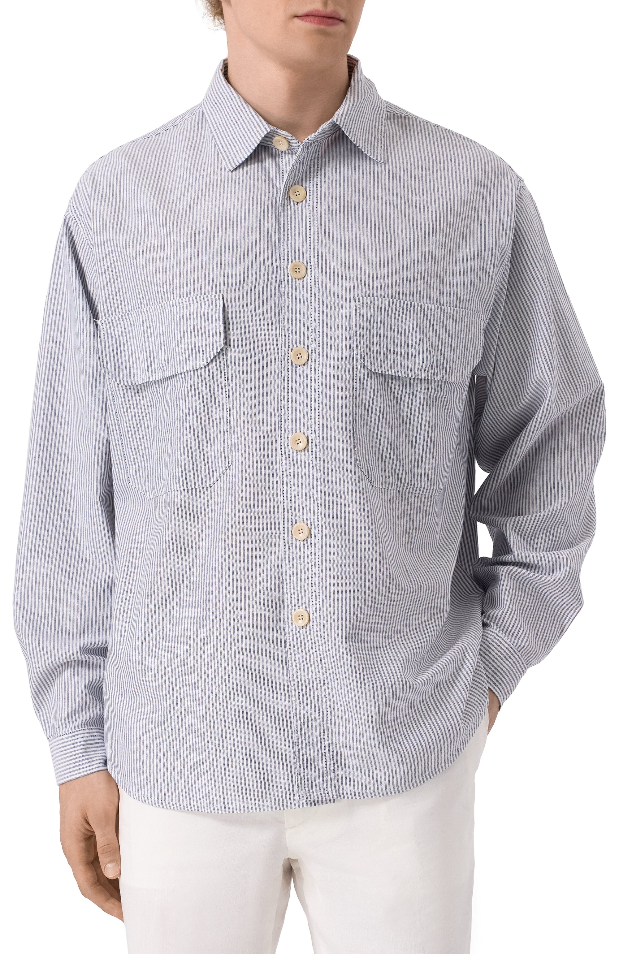 Хлопковая рубашка WHITE SAND, арт. 25SU20/501, фото 3