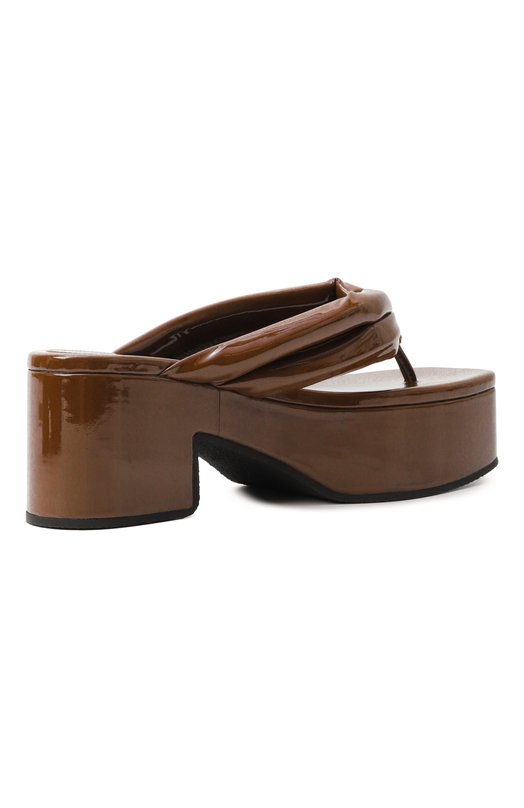 Лакированные сабо Dries Van Noten WS251/1544/189 Коричневый  WS251/1544/189 Фото 5