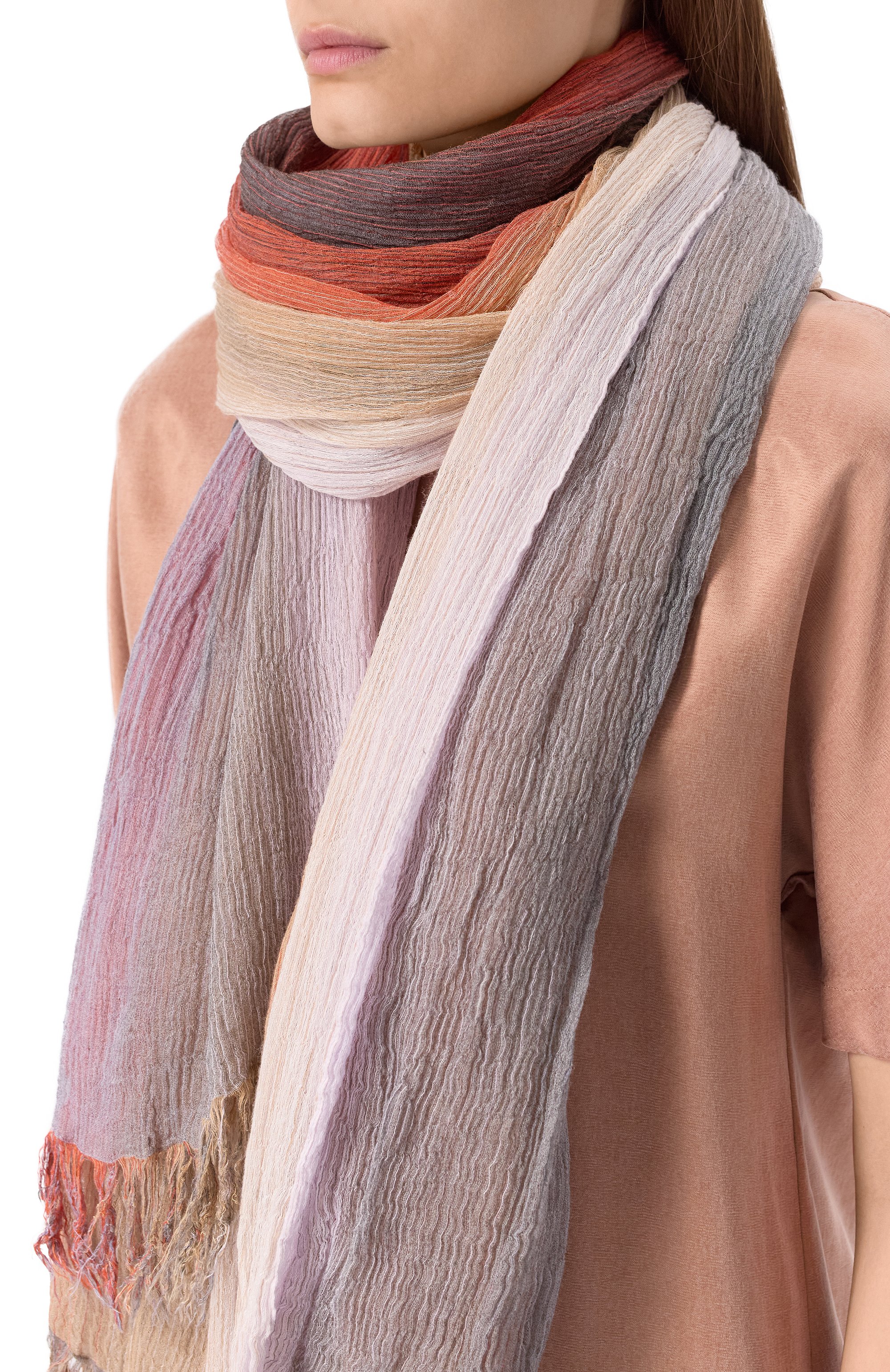 Шарф из вискозы и шелка GIORGIO ARMANI, арт. GW001059/AF15307, фото 2