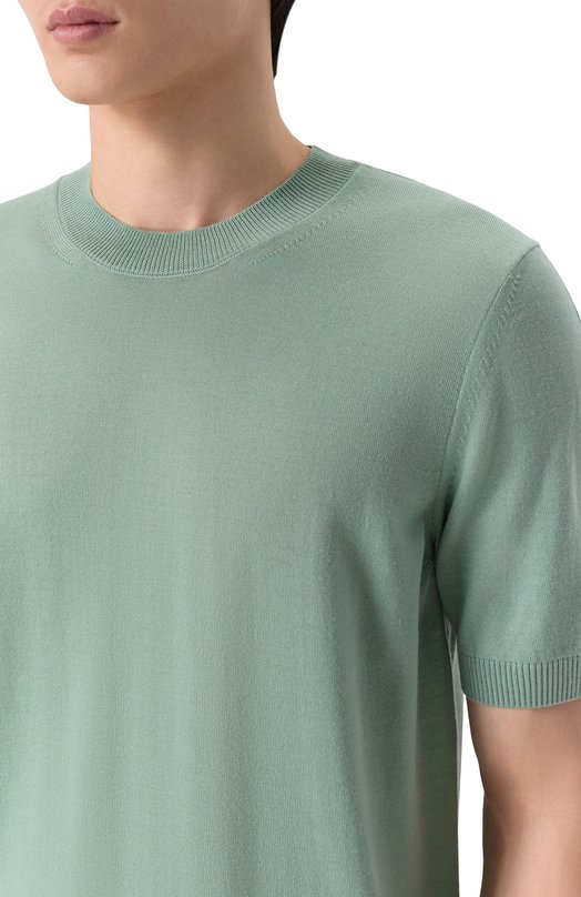 Шерстяной джемпер BOSS 50560476 Зелёный  50560476 Фото 5