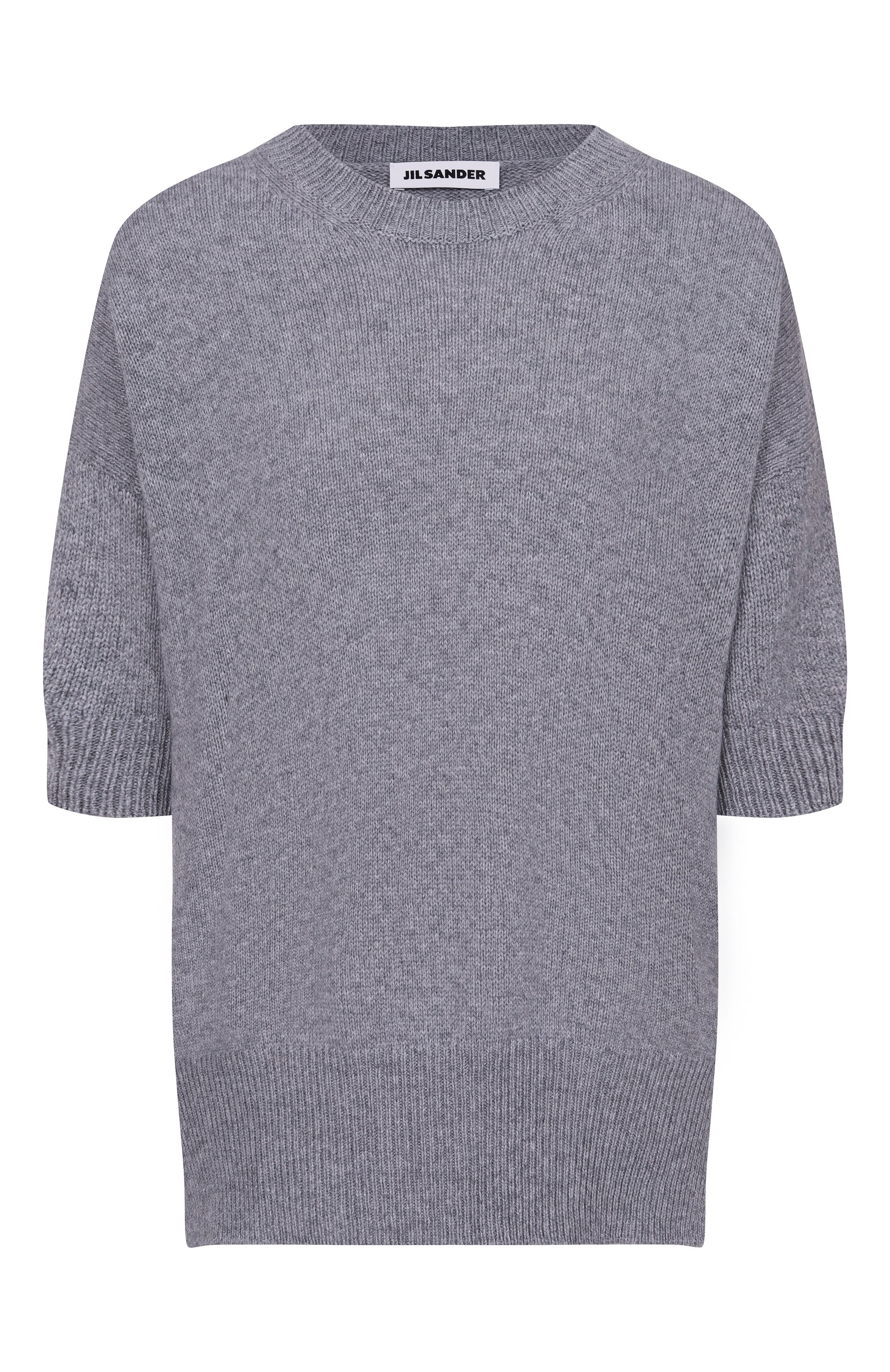 Кашемировый пуловер JIL SANDER серого цвета по цене 184000 руб., арт. J02GP0014/J13206, фото 1 Кашемировый пуловер JIL SANDER, арт. J02GP0014/J13206, фото 1