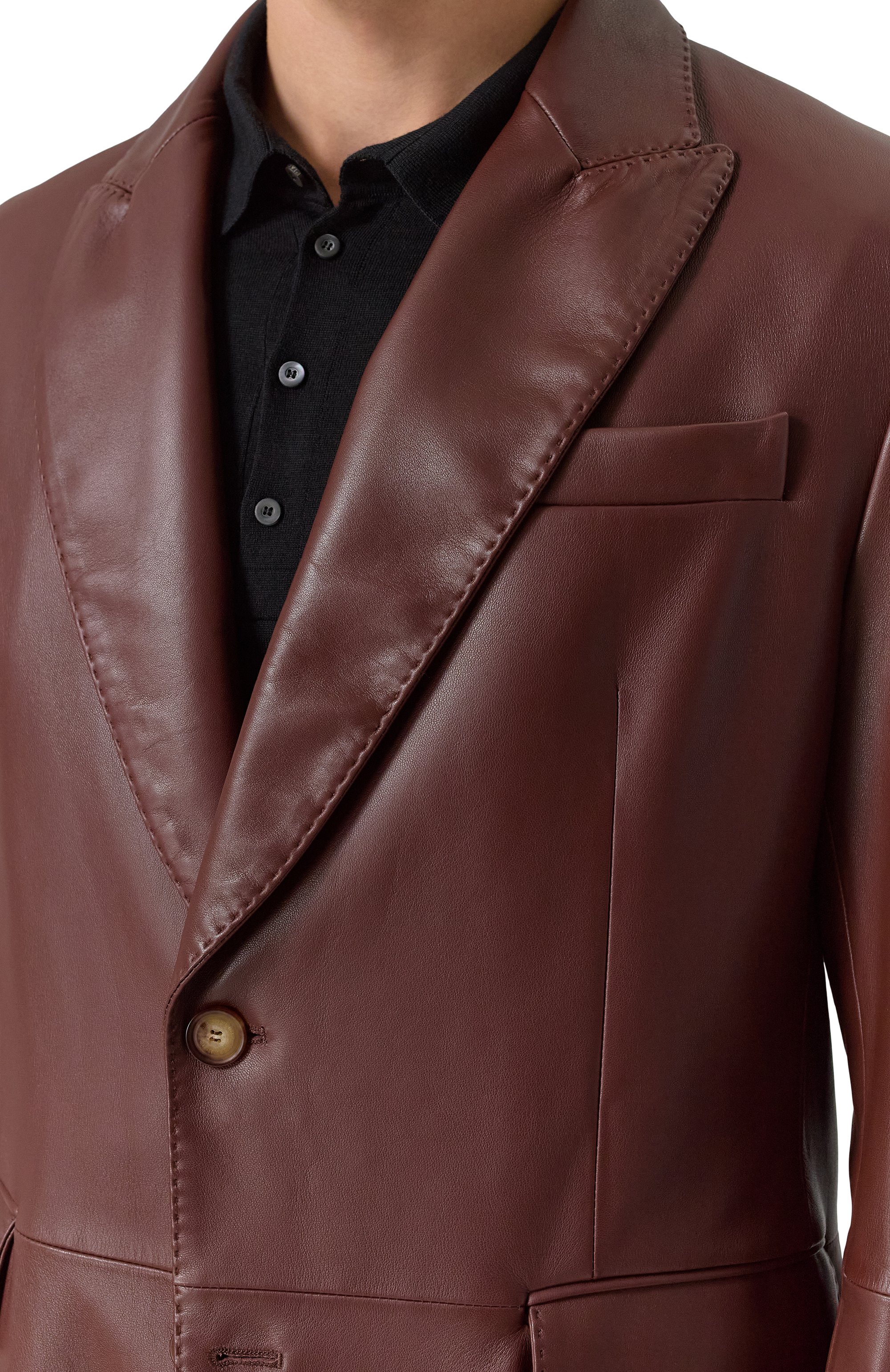 Кожаный пиджак BRUNELLO CUCINELLI, арт. MPSIR2024, фото 7