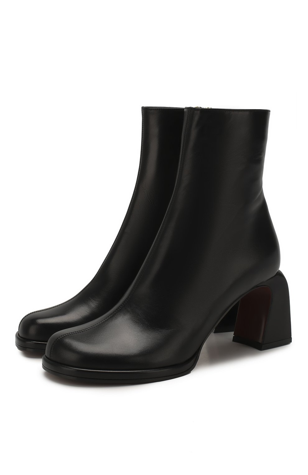 Кожаные ботильоны chae MANU ATELIER черного цвета по цене 69950 руб., арт. 2019044, фото 1 Кожаные ботильоны chae MANU ATELIER, арт. 2019044, фото 1