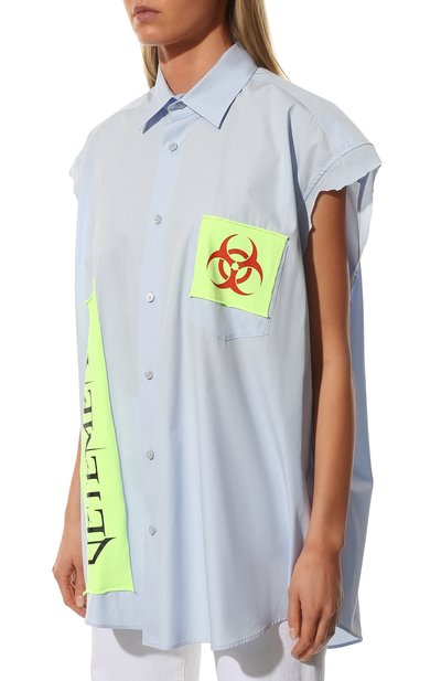 Хлопковая рубашка VETEMENTS, арт. UE52SH340N 1002/W, фото 3