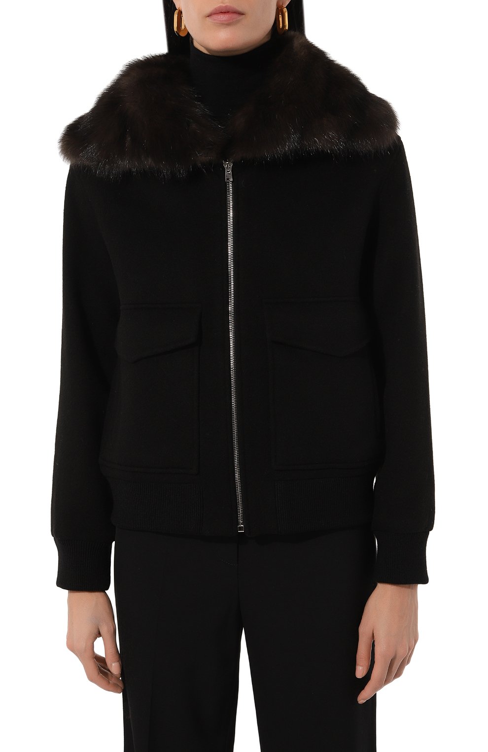 Куртка из шерсти и кашемира YVES SALOMON, арт. 24WYV05660CAZI, фото 3