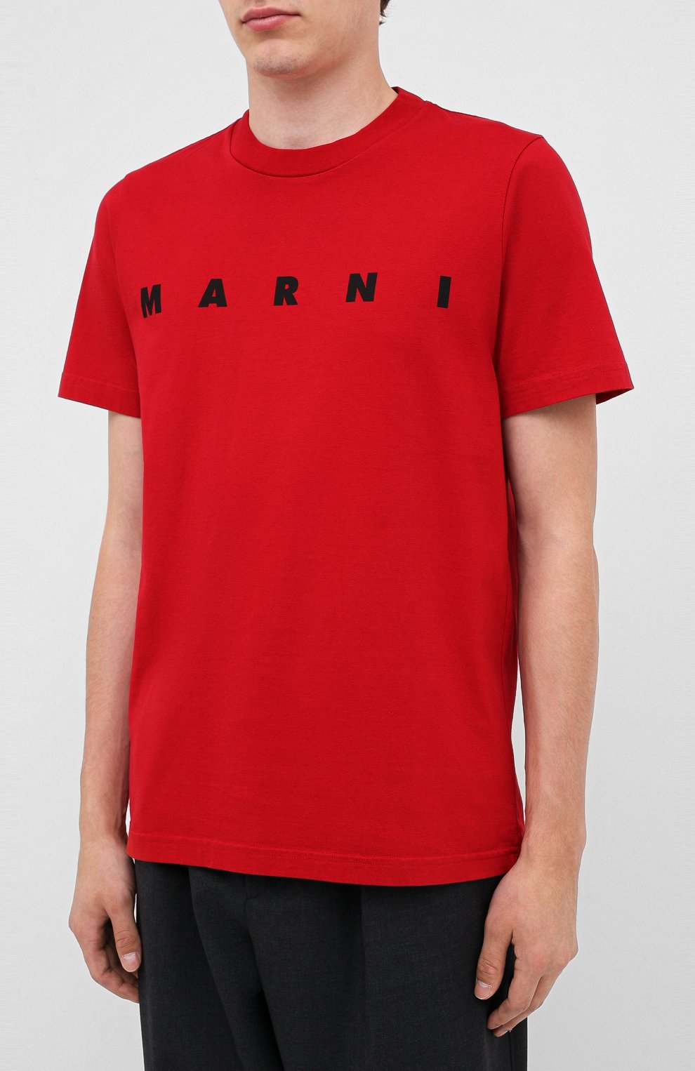 Хлопковая футболка MARNI, арт. HUMU0170P0/S22763, фото 3