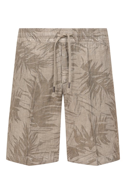 Льняные шорты InLinum PAJAMA C0RT0/TR0PICAL Бежевый PAJAMA C0RT0/TR0PICAL