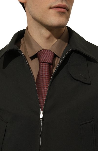 Шелковый галстук BROUBACK бордового цвета по цене 6795 руб., арт. TIE 8CM/SS24, фото 2 Шелковый галстук BROUBACK, арт. TIE 8CM/SS24, фото 2