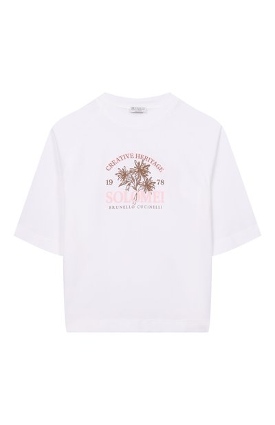 Хлопковая футболка BRUNELLO CUCINELLI, арт. B0T81T486C