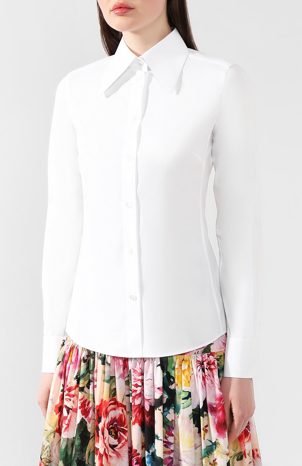 Хлопковая блузка DOLCE & GABBANA, арт. F5J50T/FUEAJ, фото 3