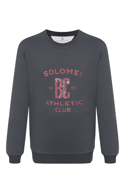 Мужской хлопковый свитшот BRUNELLO CUCINELLI, арт. MW8633380G