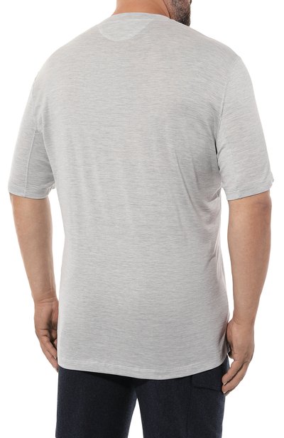 Футболка из шелка и хлопка BRUNELLO CUCINELLI, арт. MTB371308, фото 4