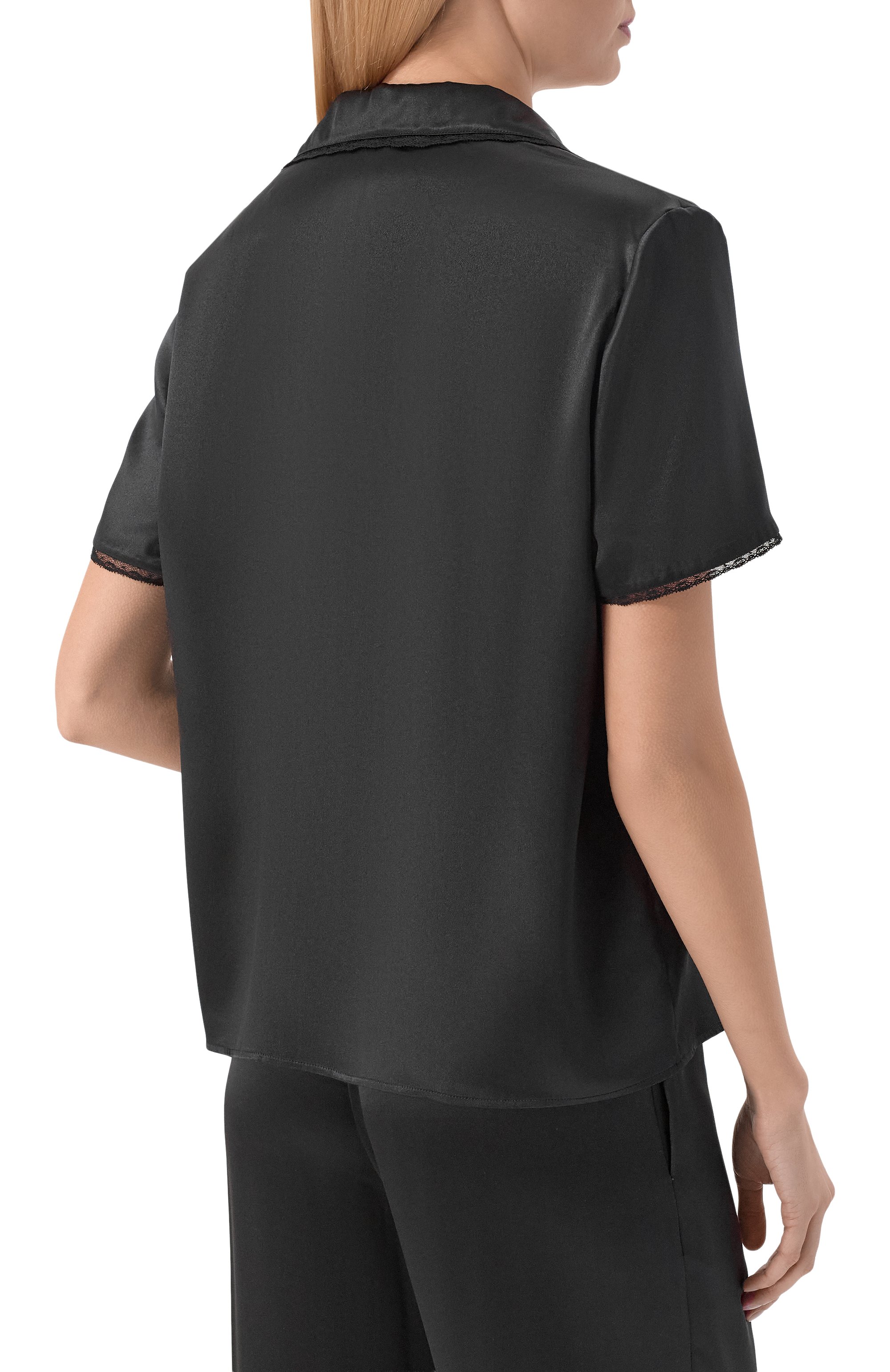 Шелковая блузка SAINT LAURENT, арт. 861081/Y7G27, фото 4