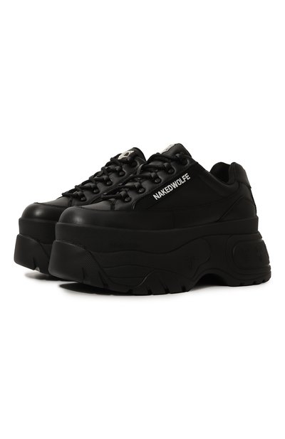 Кожаные кроссовки sprinter NAKED WOLFE черного цвета по цене 29350 руб., арт. SPRINTER, фото 1 Кожаные кроссовки sprinter NAKED WOLFE, арт. SPRINTER, фото 1