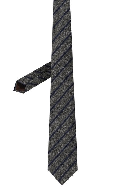 Галстук из шелка и хлопка CANALI, арт. 18/HJ03807, фото 3