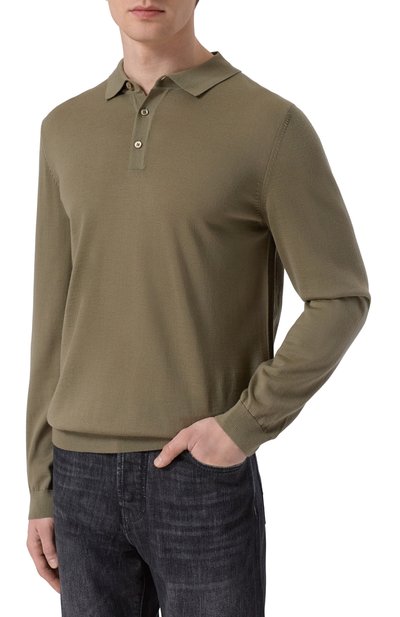 Шерстяное поло BOSS, арт. 50476355, фото 3