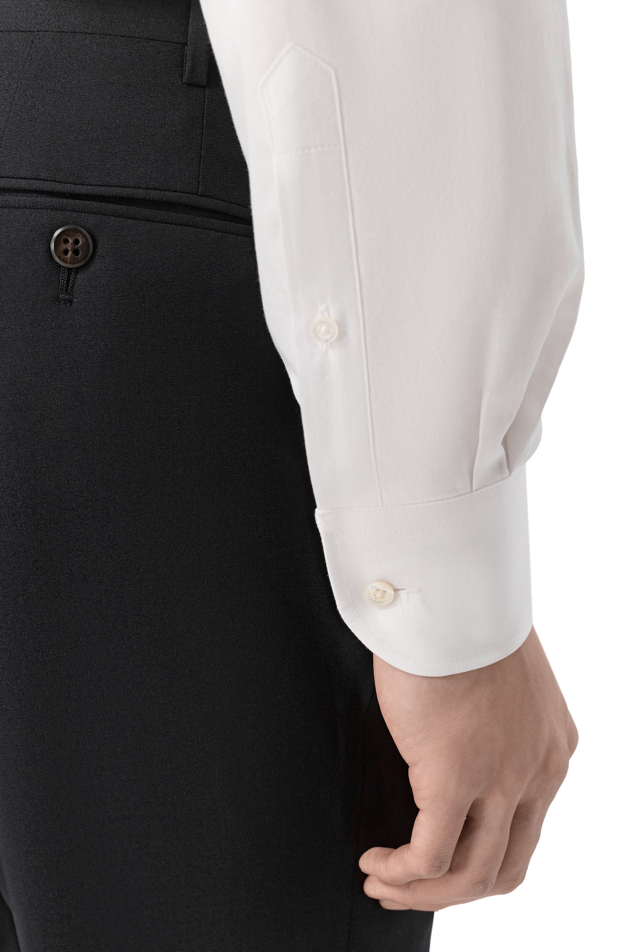 Хлопковая сорочка CORNELIANI белого цвета по цене 29950 руб., арт. 27P100/2711625, фото 5 Хлопковая сорочка CORNELIANI, арт. 27P100/2711625, фото 5