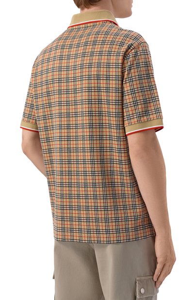 Поло из вискозы и хлопка BURBERRY, арт. 8119561, фото 4