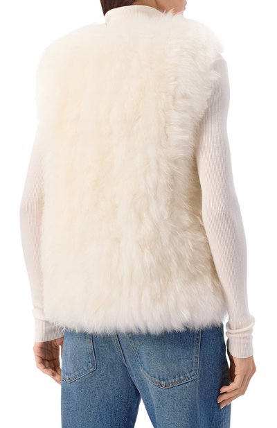 Двусторонний жилет из козы MANZONI24, арт. 25M1522R-CFENY, фото 4