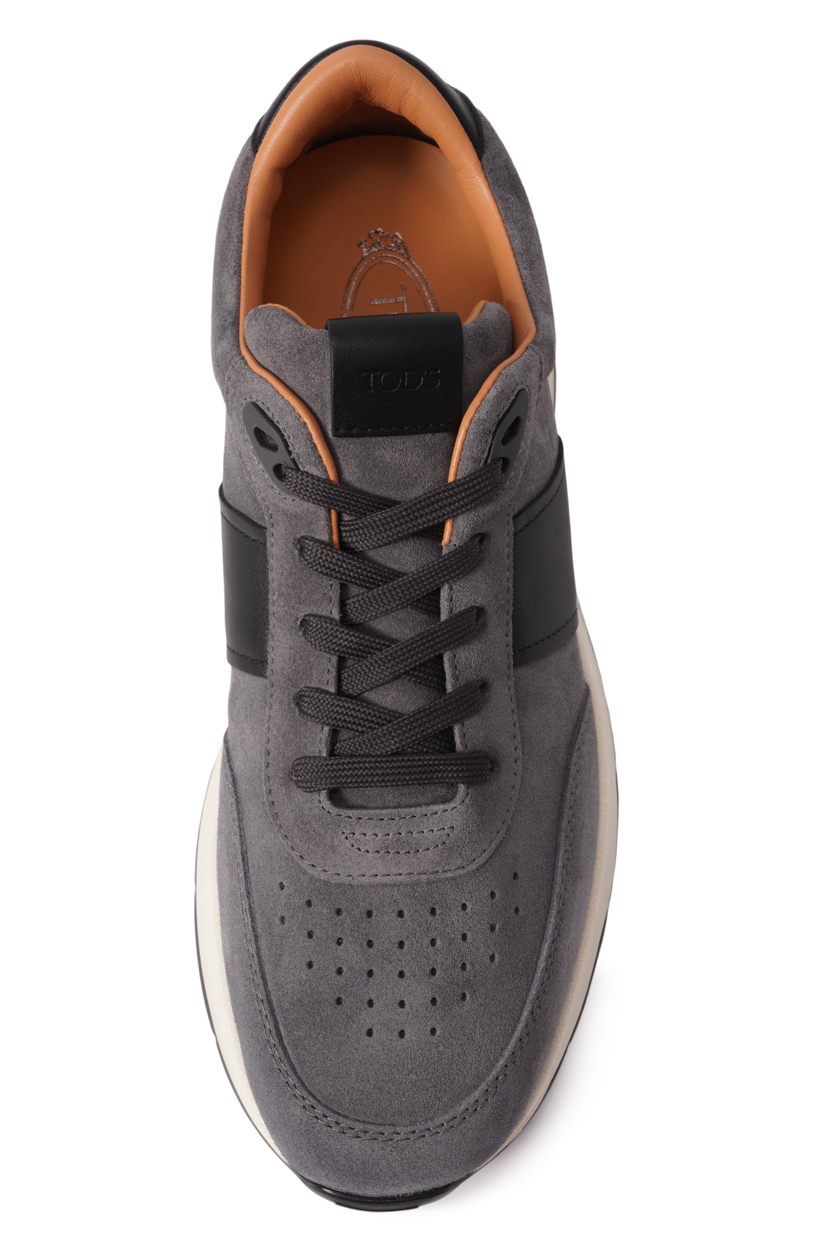 Замшевые кроссовки TOD’S темно-серого цвета по цене 89950 руб., арт. XXM63K0GT80/S0B, фото 5 Замшевые кроссовки TOD’S, арт. XXM63K0GT80/S0B, фото 5