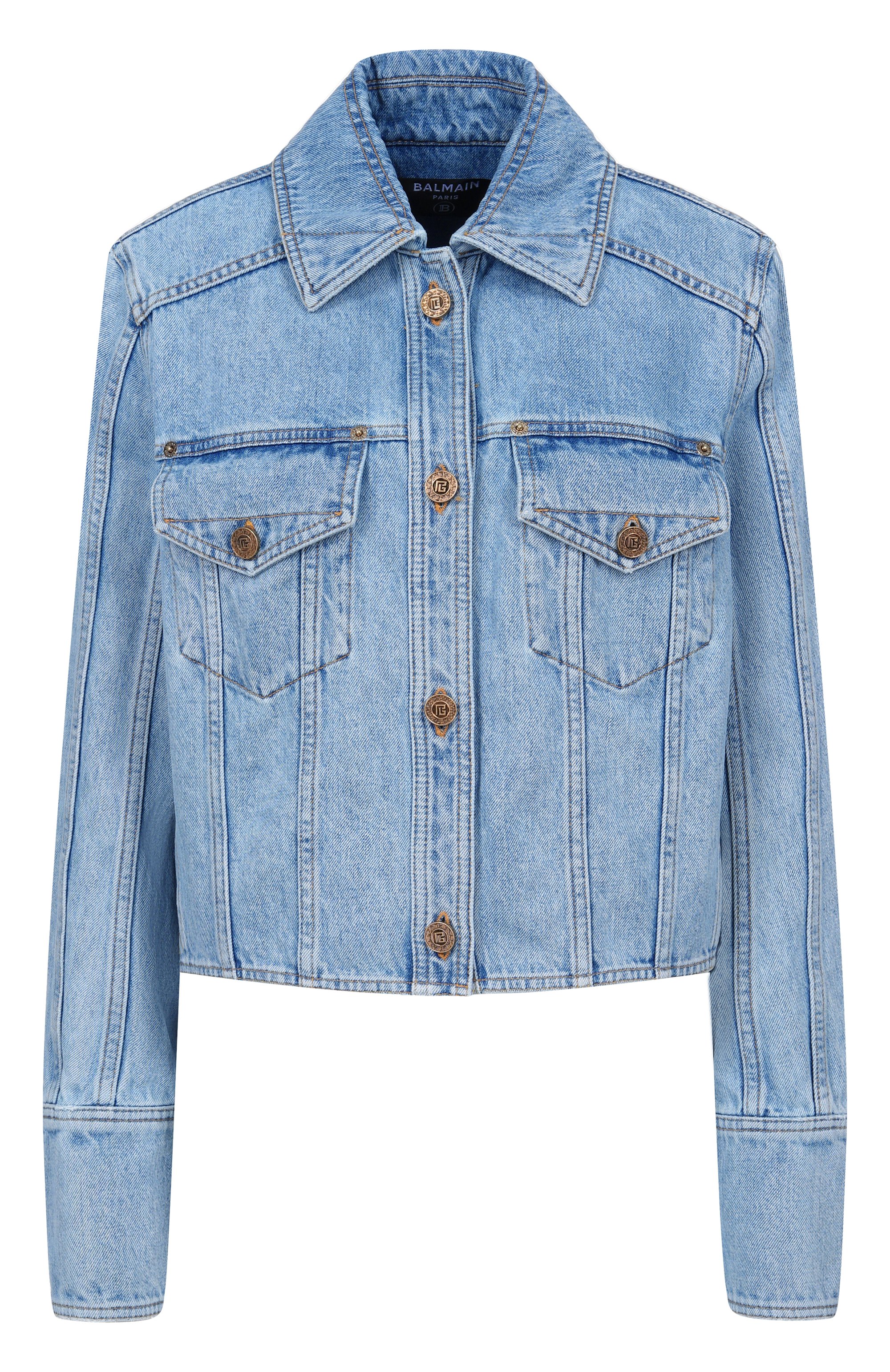 Джинсовая куртка BALMAIN, арт. GF1TC215/DG11, фото 1