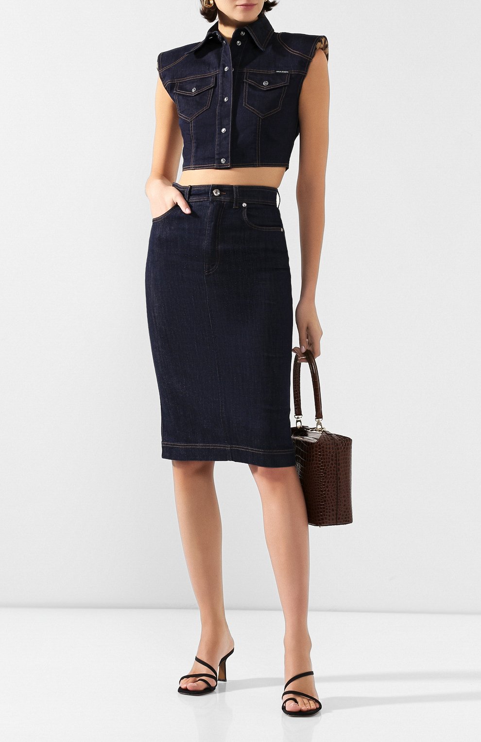 Джинсовый топ DOLCE & GABBANA, арт. F5L89D/G900B, фото 2