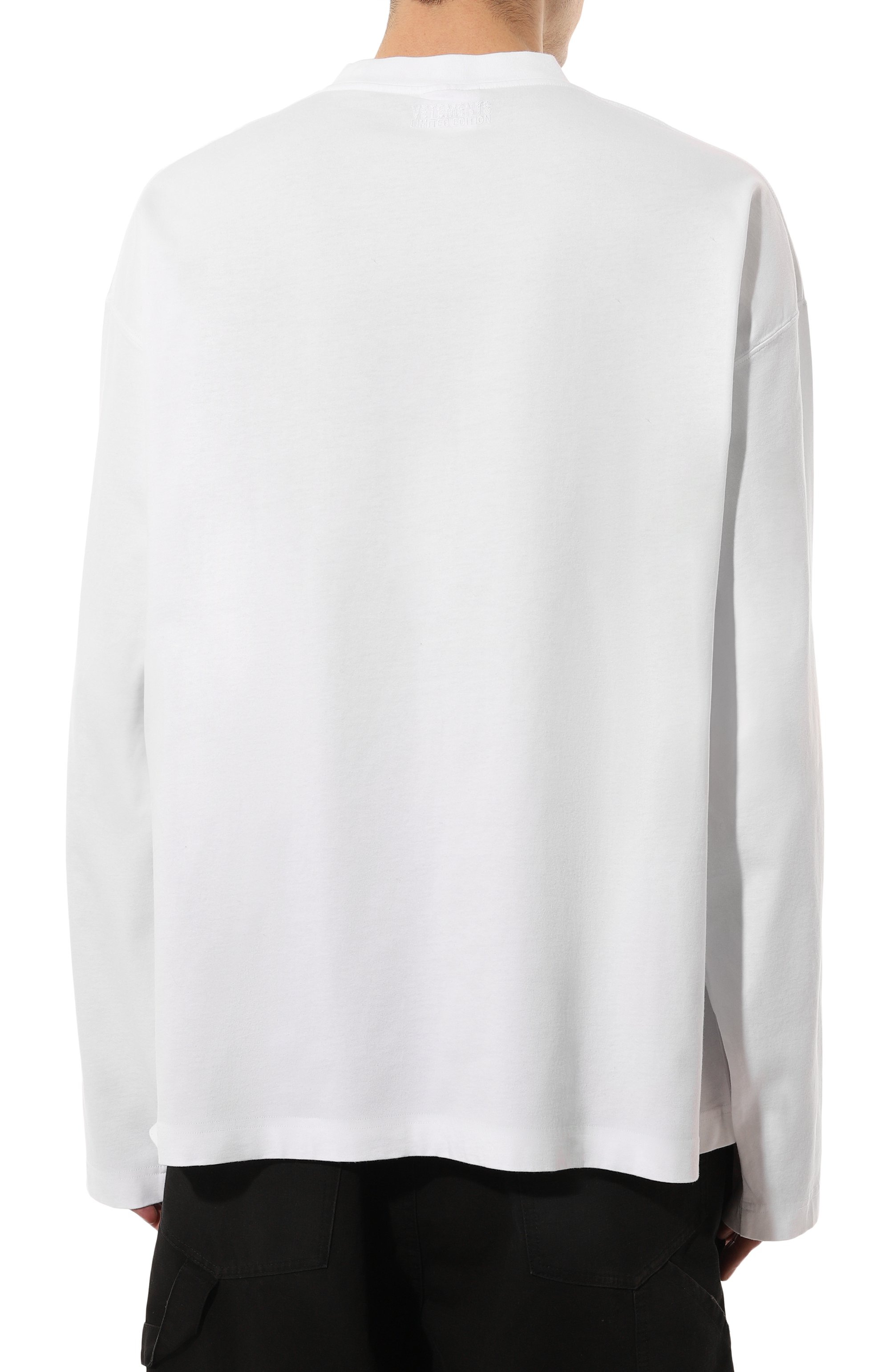 Хлопковый лонгслив VETEMENTS, арт. UA66LS630W, фото 7