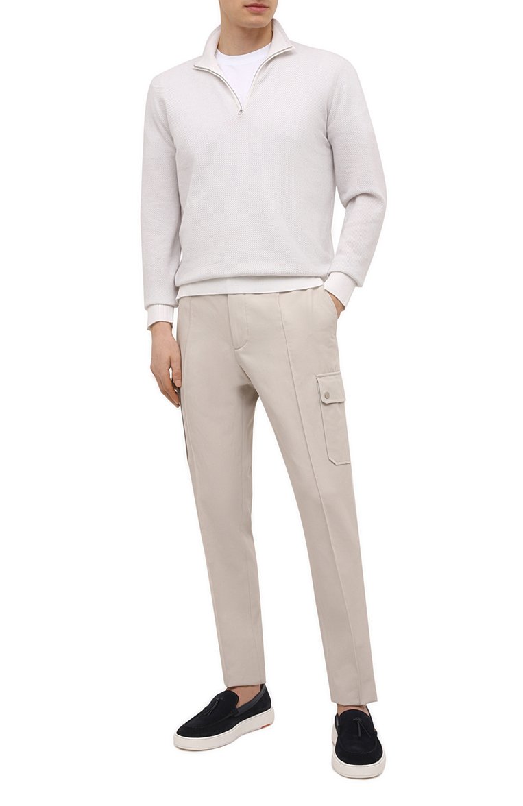 Брюки-карго из хлопка и льна ZEGNA, арт. UWI03/TT21, фото 2