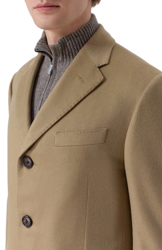 Кашемировое пальто Corneliani 261403-2612098 Бежевый  261403-2612098 Фото 5